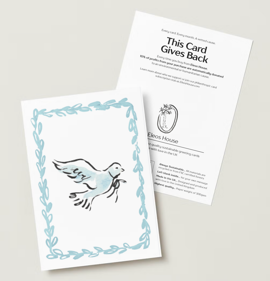 Dove Ink and Watercolour Illustration (Blank)