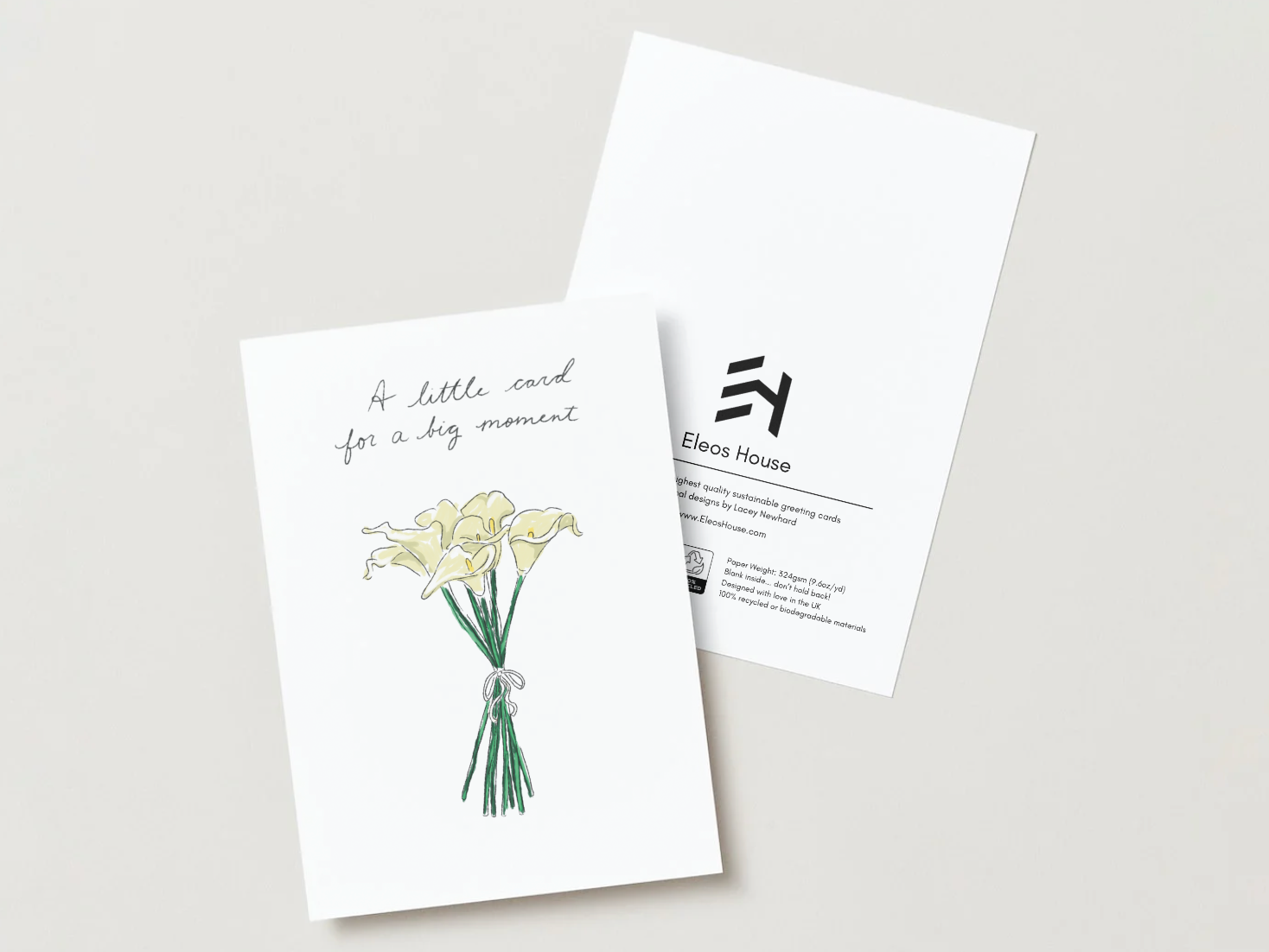 'A Little Card for a Big Moment' Greeting Card