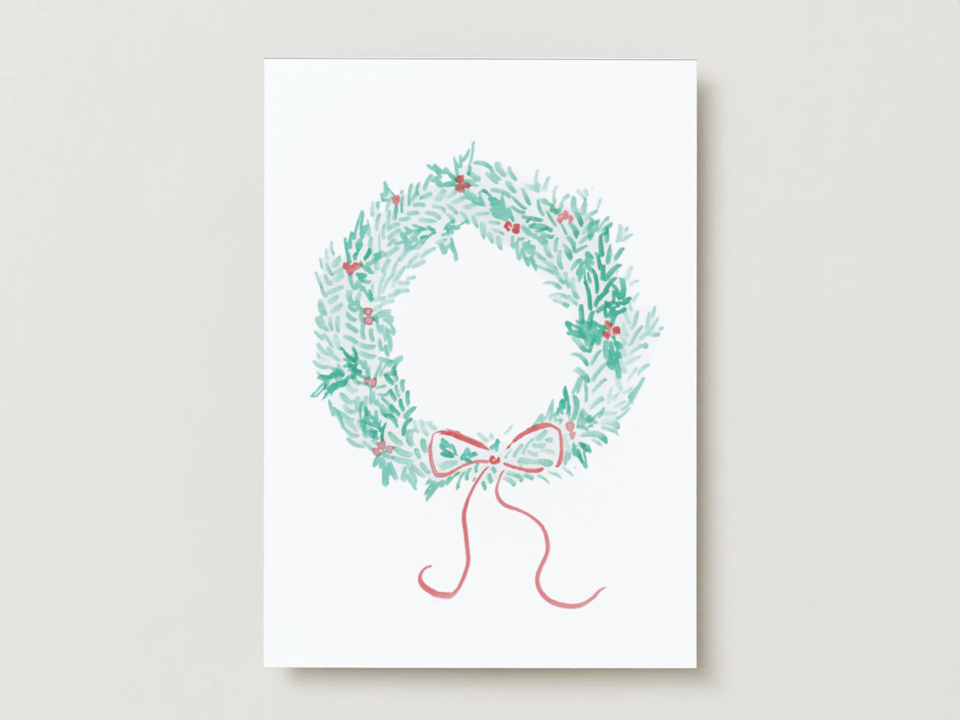 Wreath Christmas Card