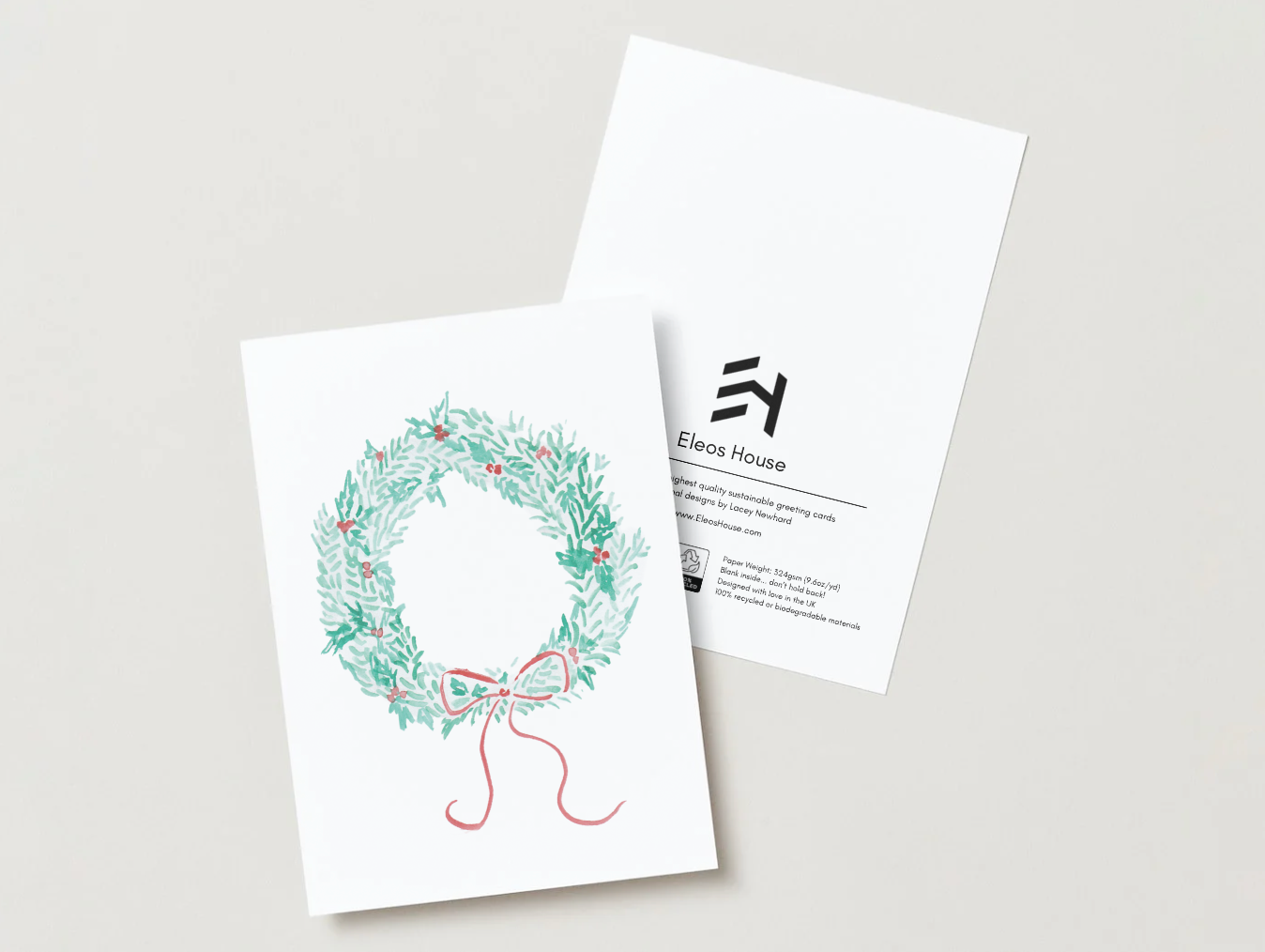 Wreath Christmas Card