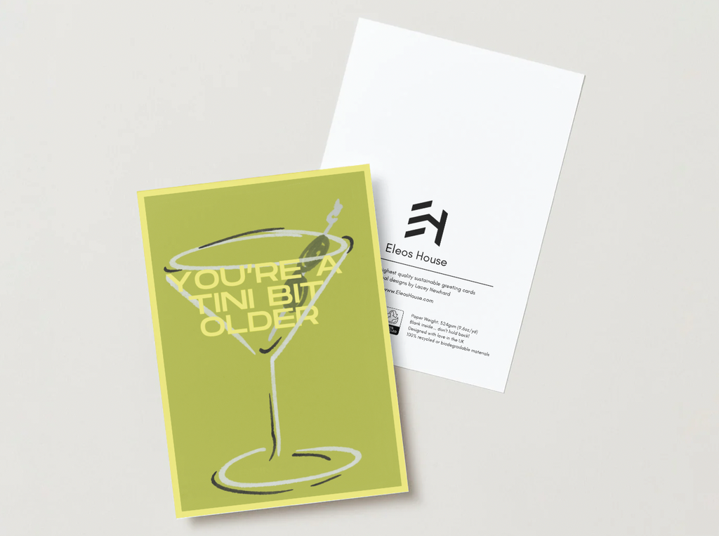 'A Tini Bit Older' Birthday Card