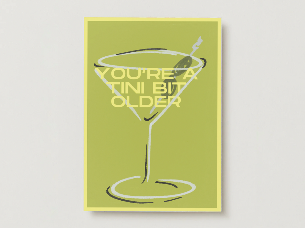 'A Tini Bit Older' Birthday Card