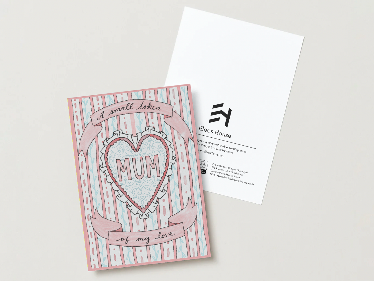 'A Small Token of My Love' Mothers Day Card