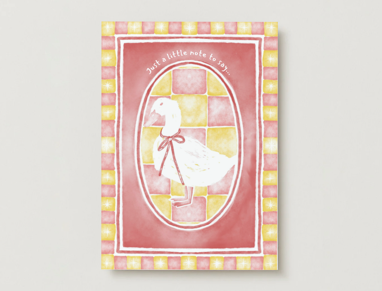 'Just a Little Note To Say' Greeting Card