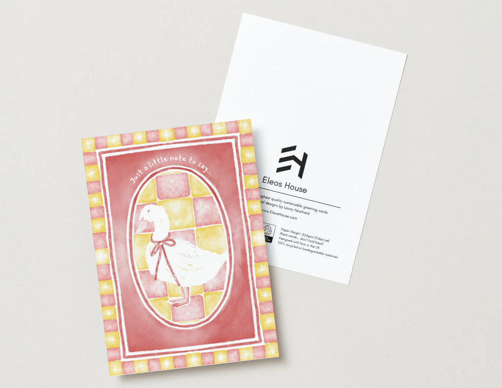'Just a Little Note To Say' Greeting Card