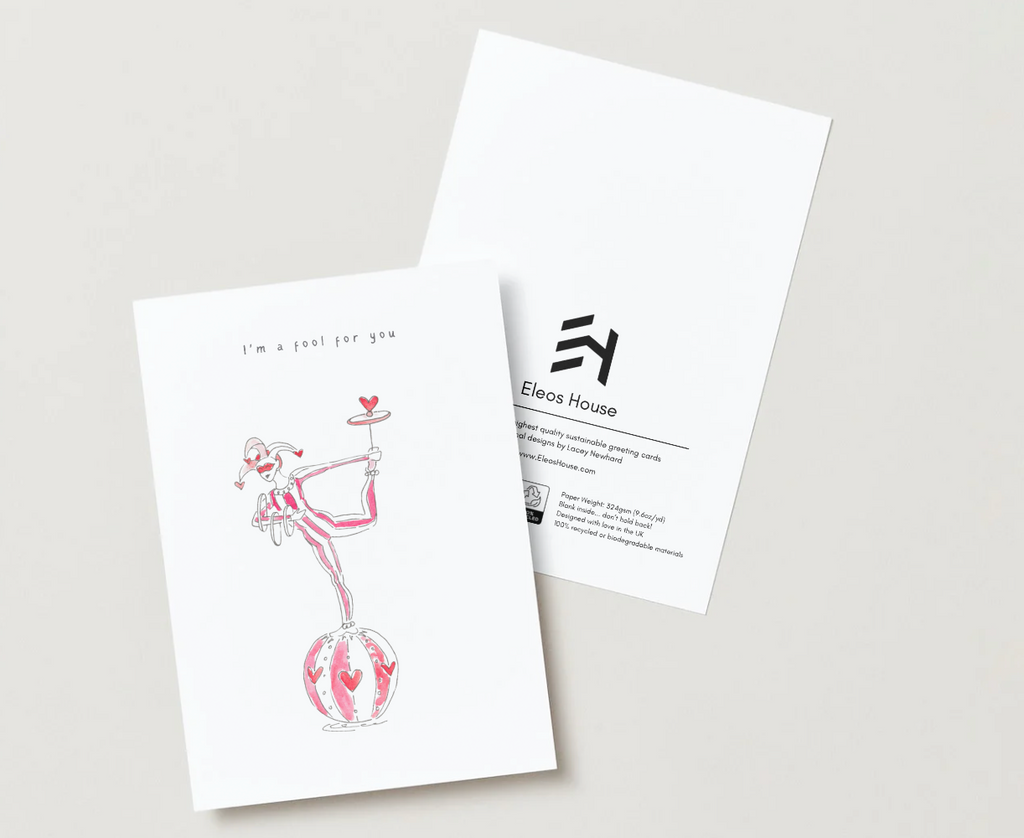 'I'm A Fool For You' Valentine's Card