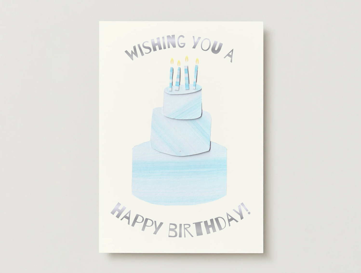 Birthday Card (Silver Foil)