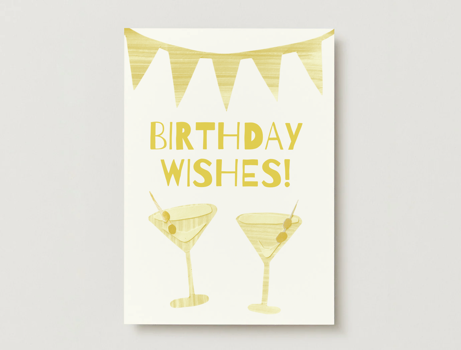 Birthday Card (Gold Foil)